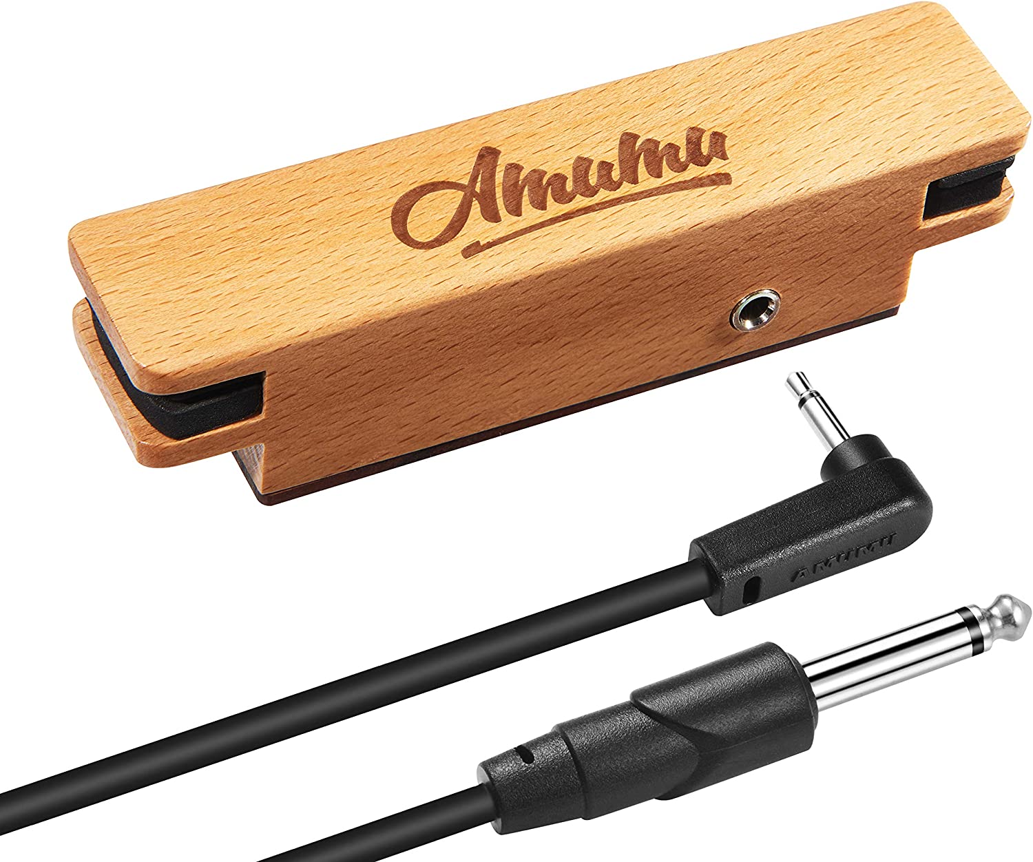 AMUMU SP30 Woody Magnetic Soundhole Pickup on a white background