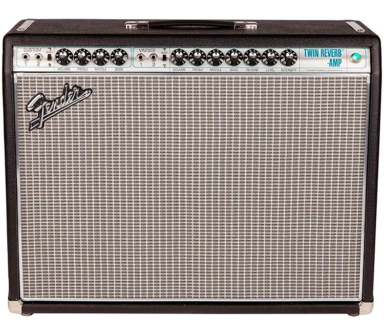 Fender 68 Custom Twin Reverb Amplifier on a white background