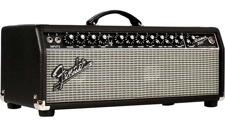 Fender Bassman 800HD Hybrid Bass Head on a white background