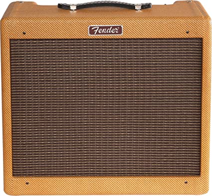 Fender Blues Junior Lacquered Tweed Amplifier on a white background