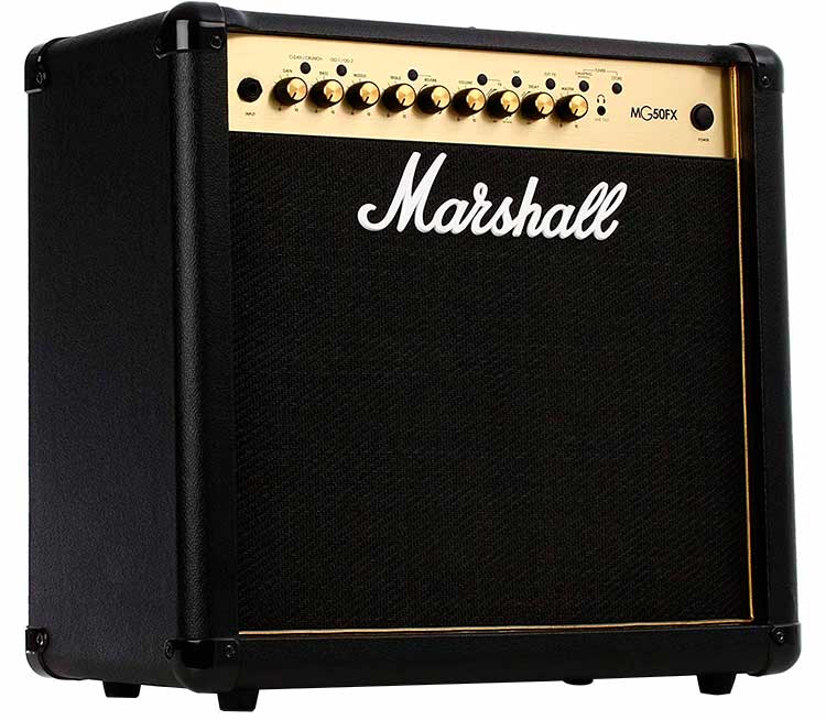Marshall MG30GFX Amplifier on a white background