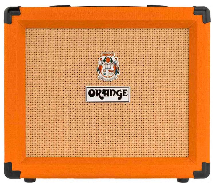 Orange Crush 20 RT Amplifier on a white background
