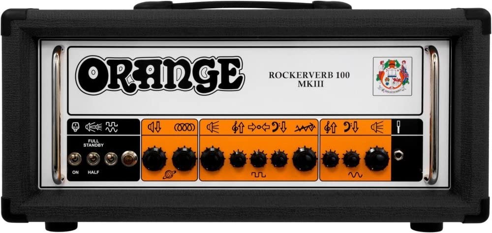 Orange Rockerverb 100 MKIII Amplifier on a white background