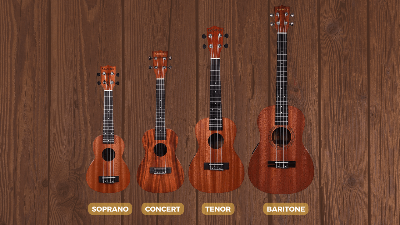 types of ukulele sizes