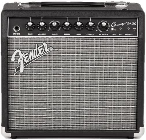 Fender Champion 20 Portable Guitar Amplifier on a white background
