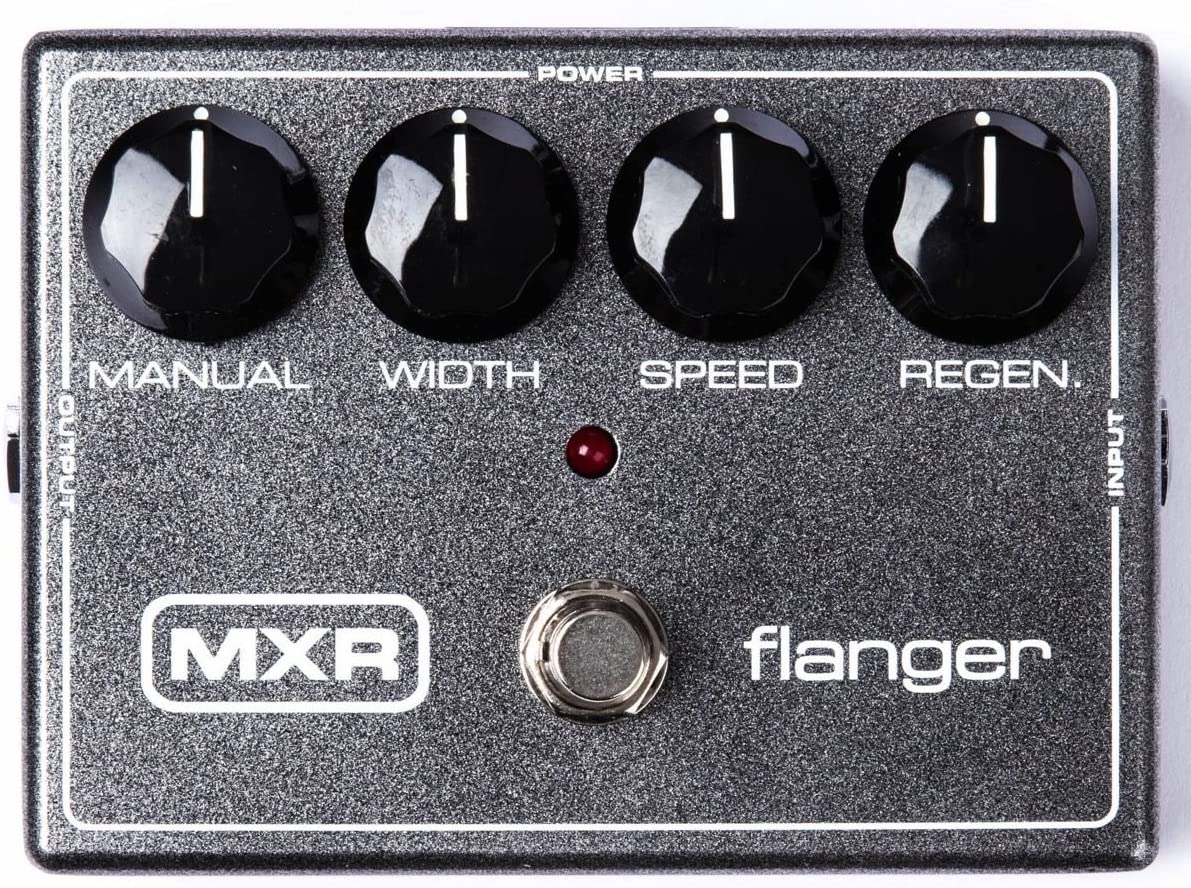 MXR M117R Flanger Guitar Effects Pedal on a white background
