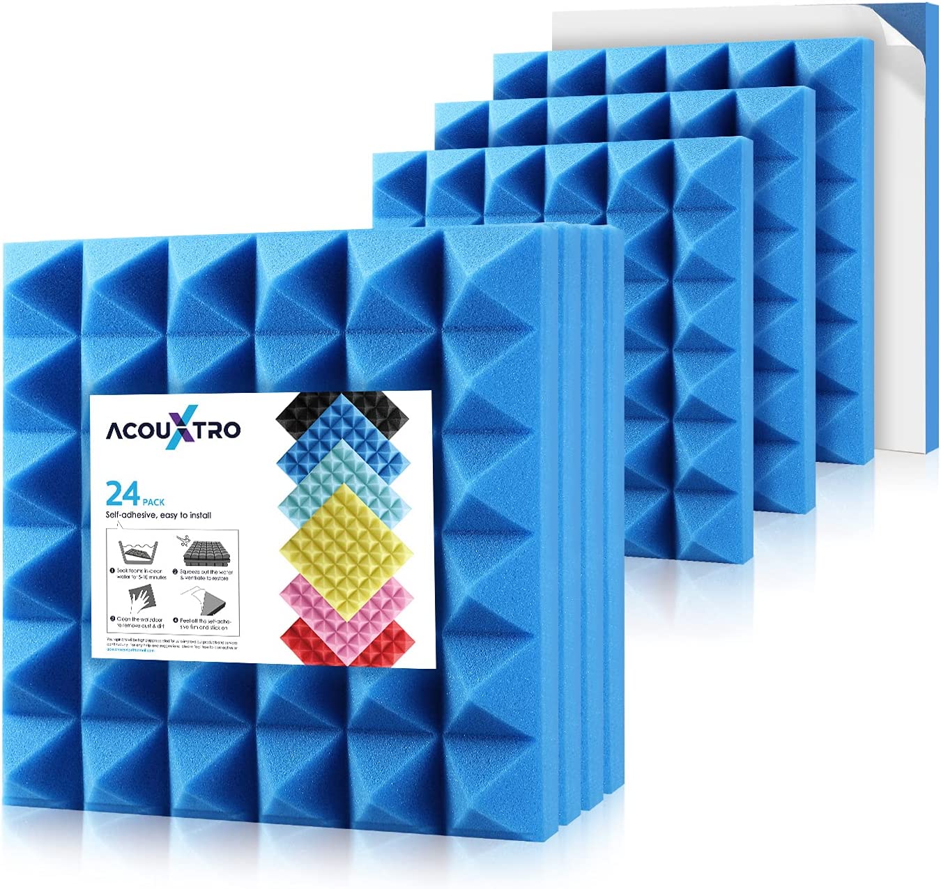 AcouXtro Sound Proof Foam on a white background