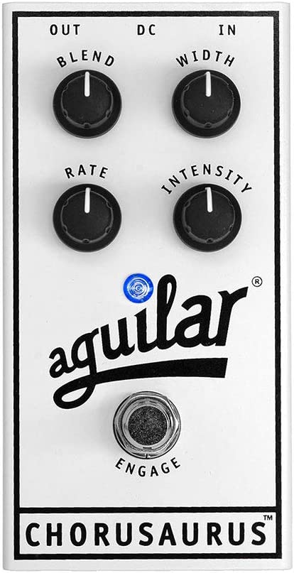 Aguilar Chorusaurus Chorus Bass Effects Pedal on a white background