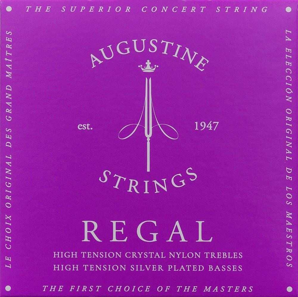 Augustine Regal Blue High Tension Classical Guitar Strings on a white background