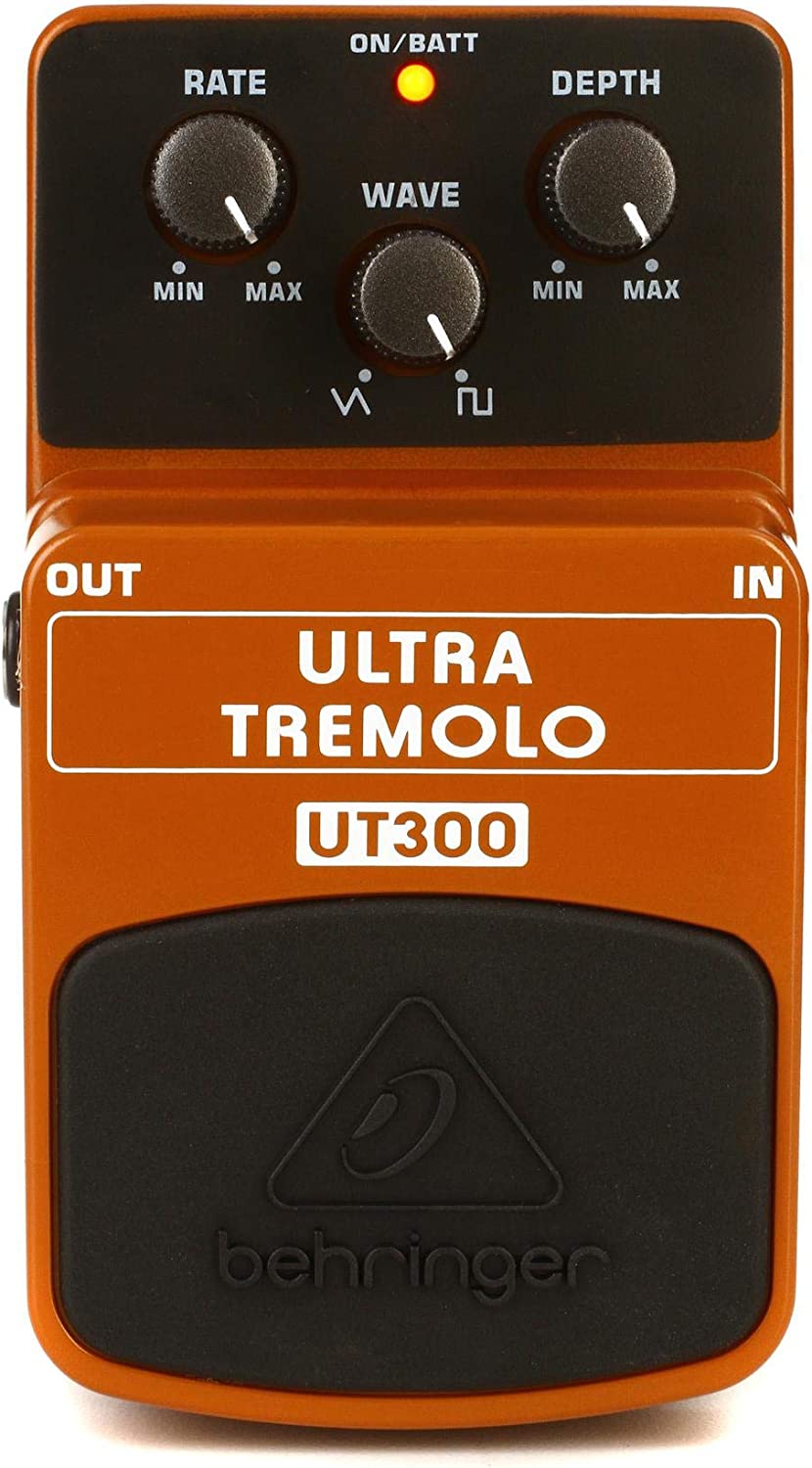 Behringer Ultra Tremolo UT300 Pedal on a white background