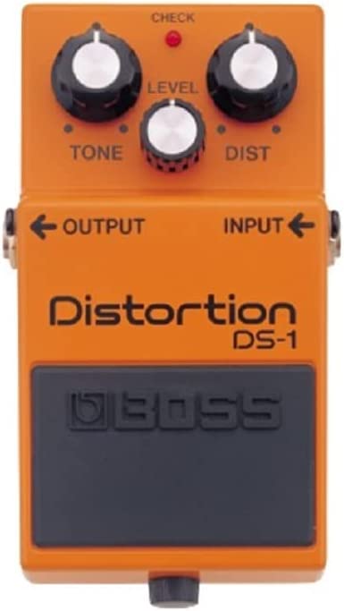 Boss DS-1 Distortion Pedal on a white background