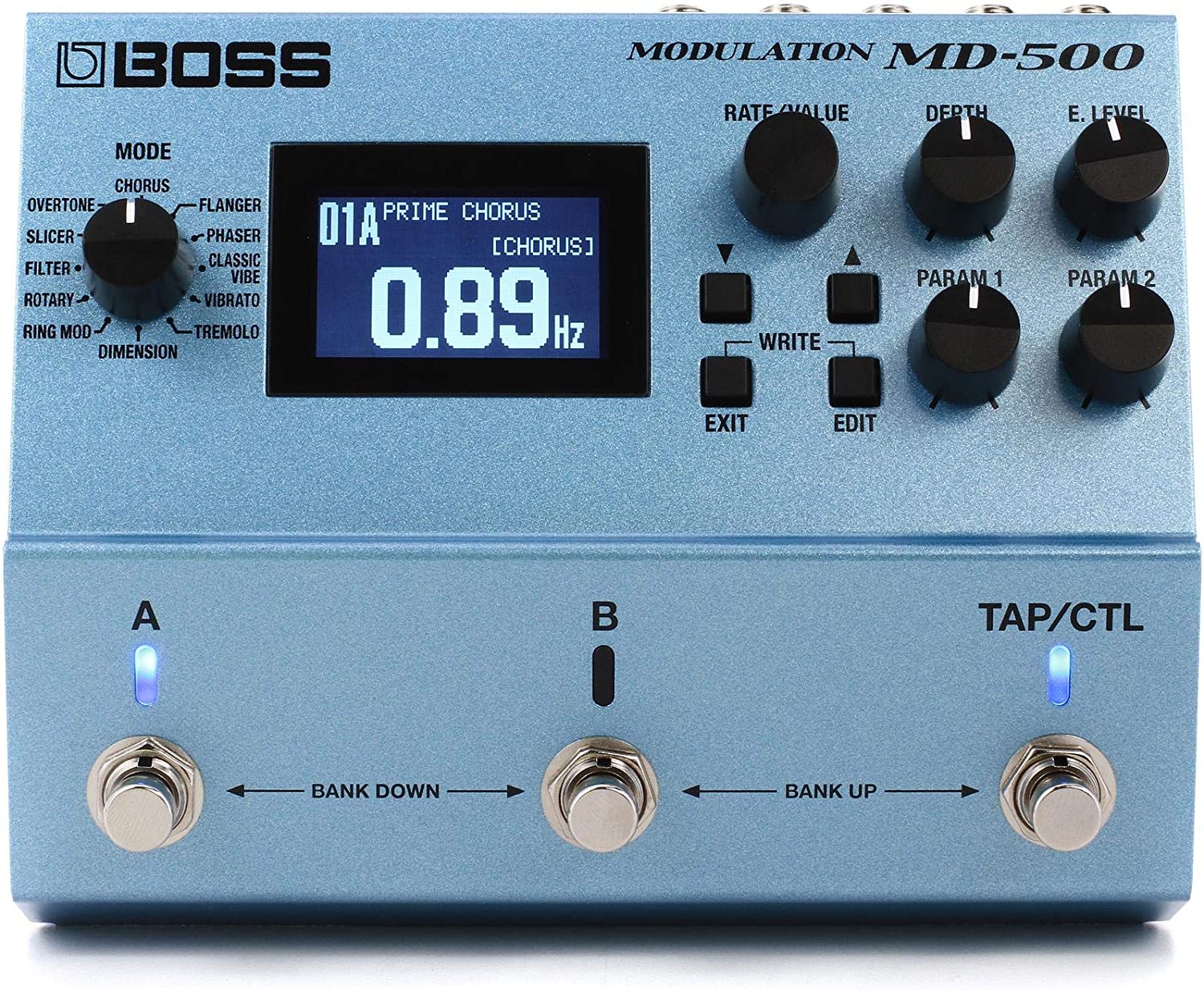 Boss MD-500 Modulation Pedal on a white background