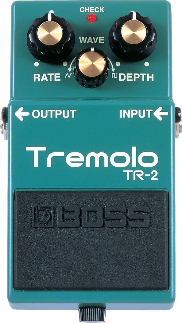 Boss TR-2 Tremolo Pedal on a white background