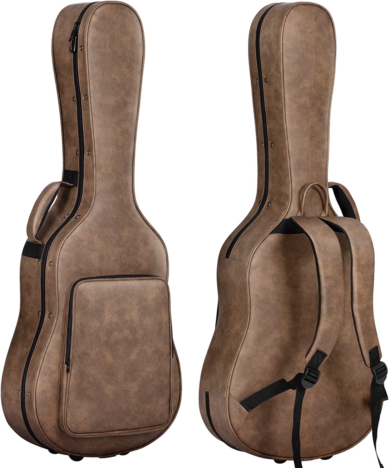 CAHAYA Hardshell Acoustic Guitar Case  on a white background