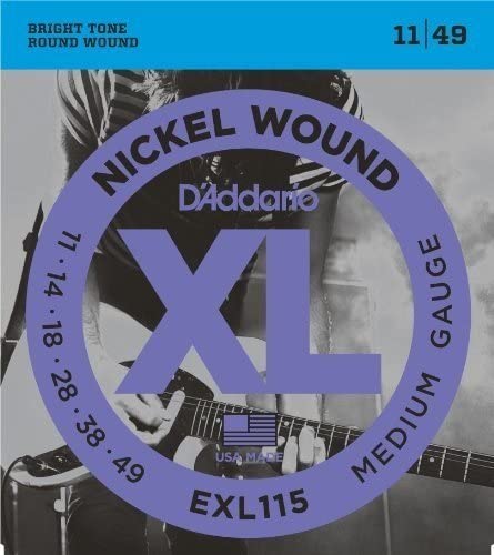 D'Addario Blues/Jazz Rock Nickel Wound Electric Guitar Strings on a white background