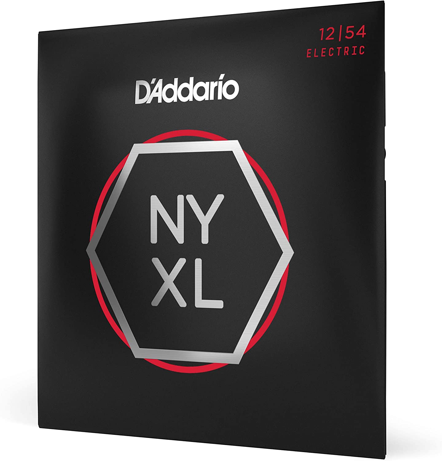 D'Addario NYXL Electric Guitar Strings on a white background