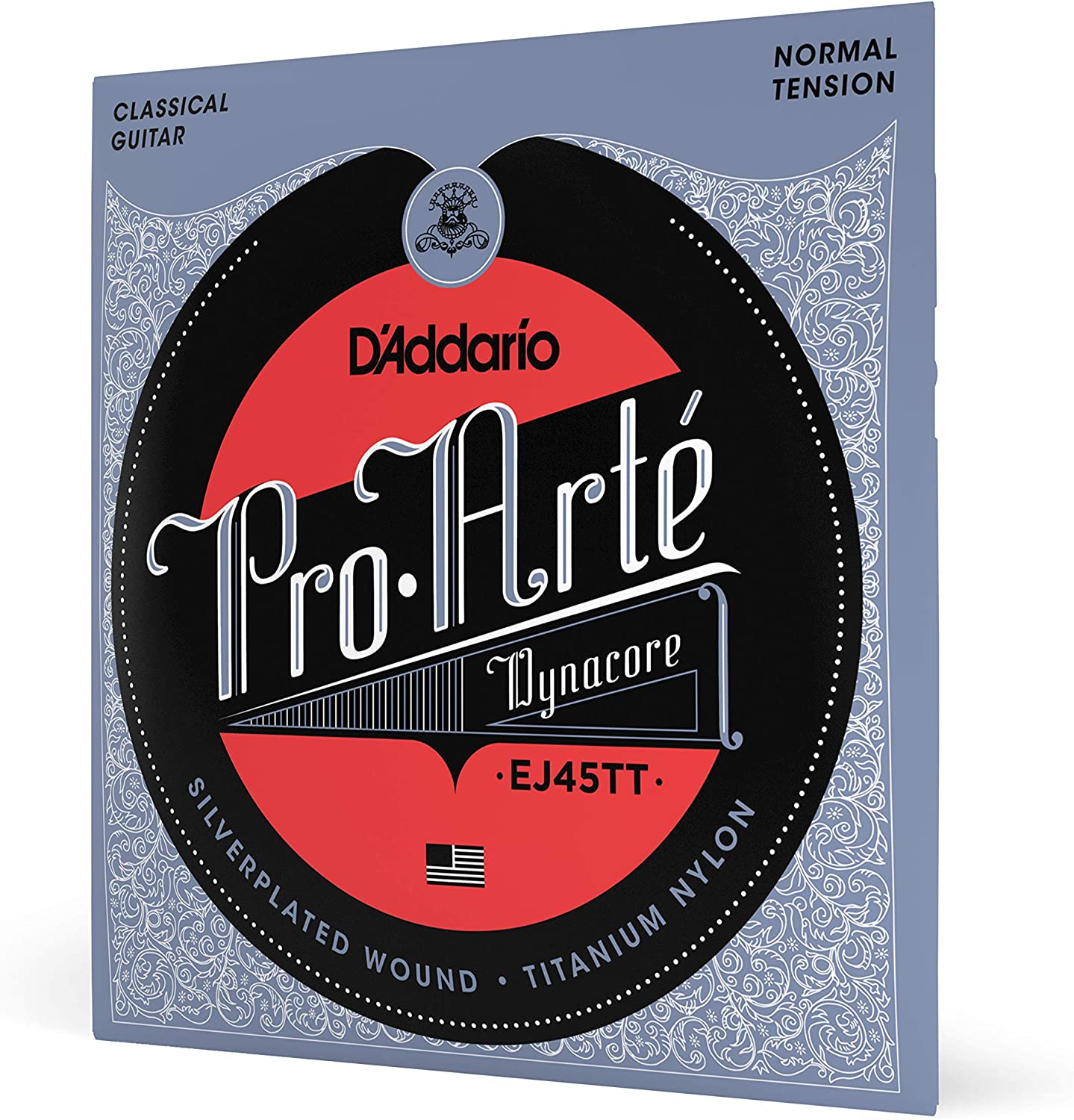 D'Addario EJ45TT Pro-Arte Classical Guitar Strings on a white background