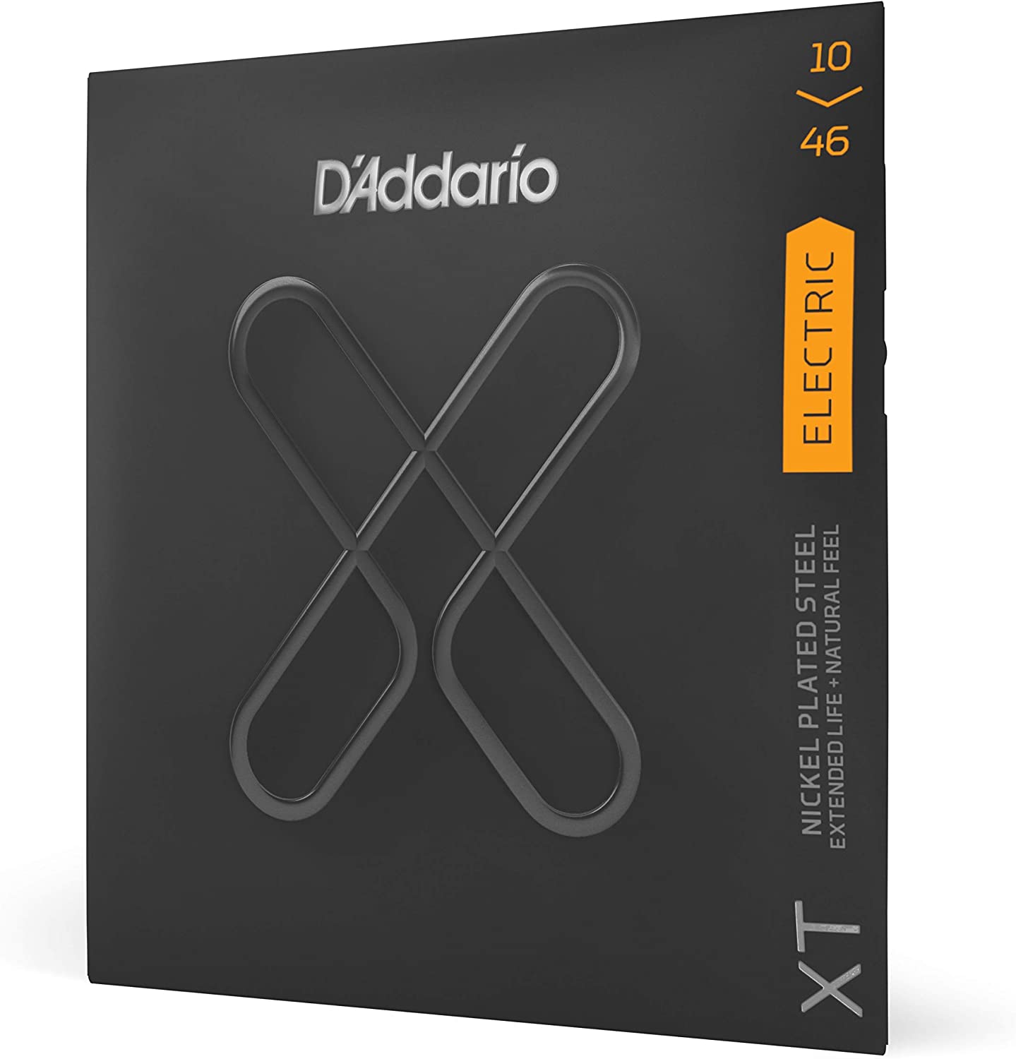 D'Addario XT Nickel Coated Electric Guitar Strings on a white background