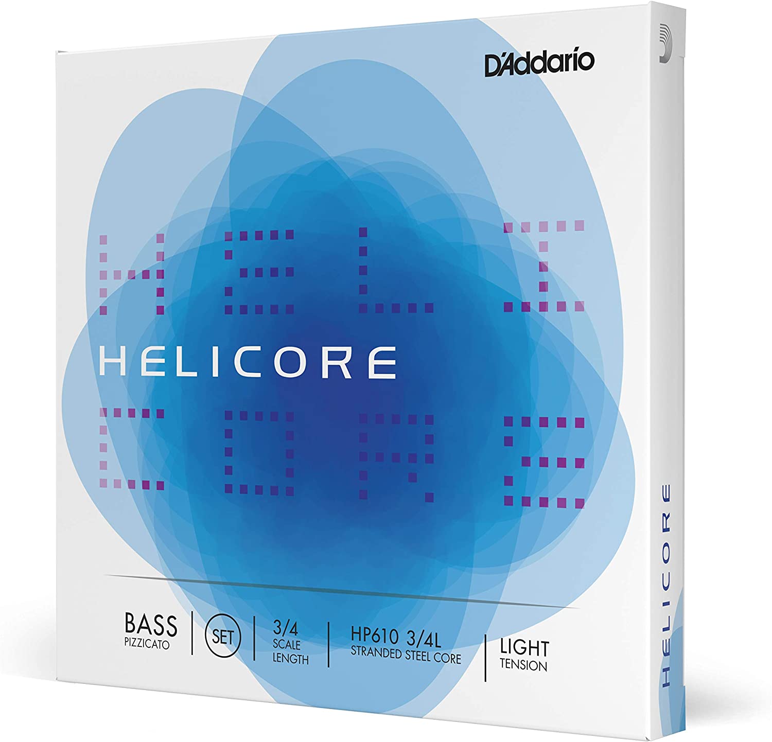 D'Addario Helicore Pizzicato Bass String Set on a white background