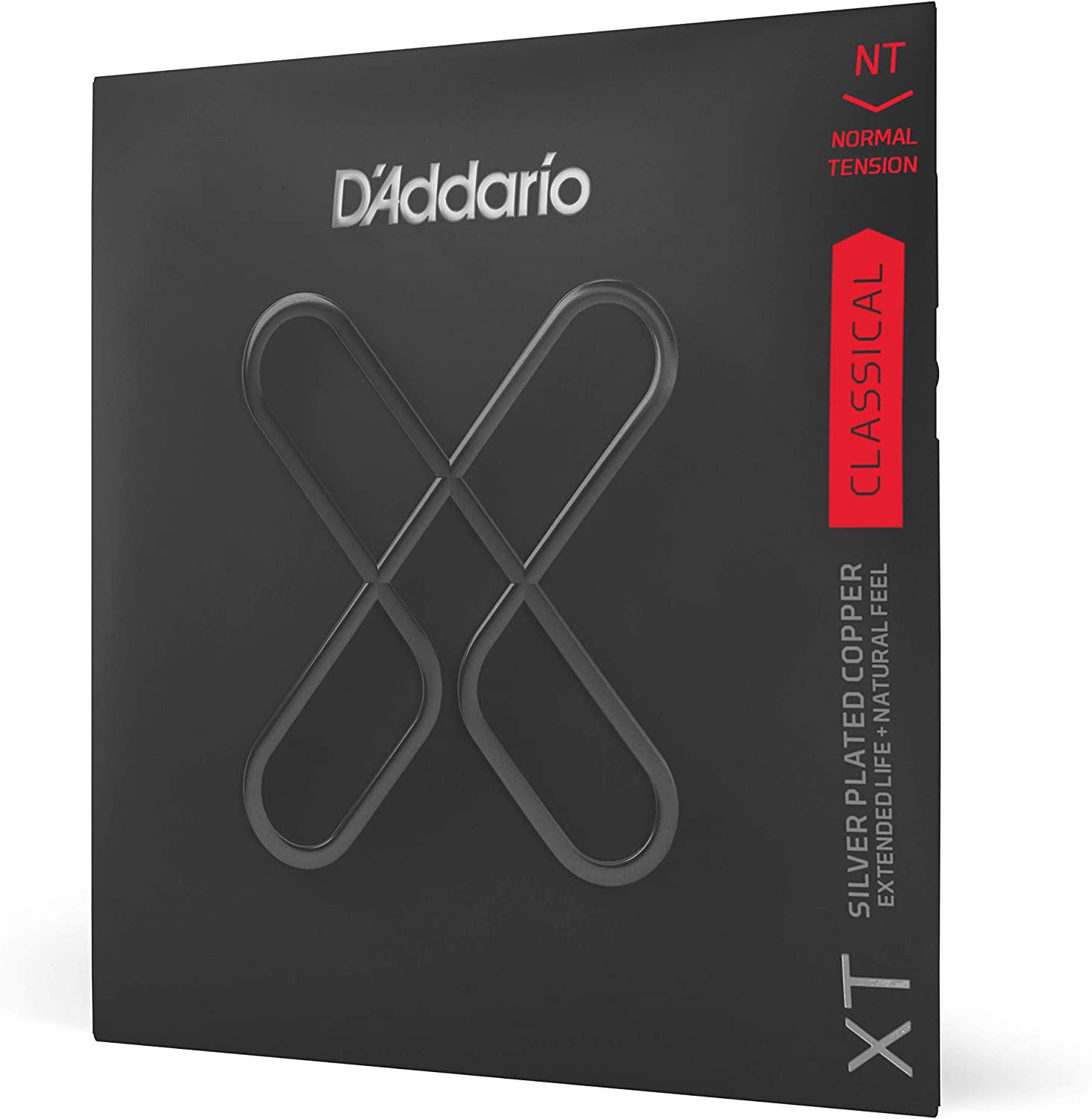 D'Addario XTC45 Coated Classical Guitar Strings on a white background