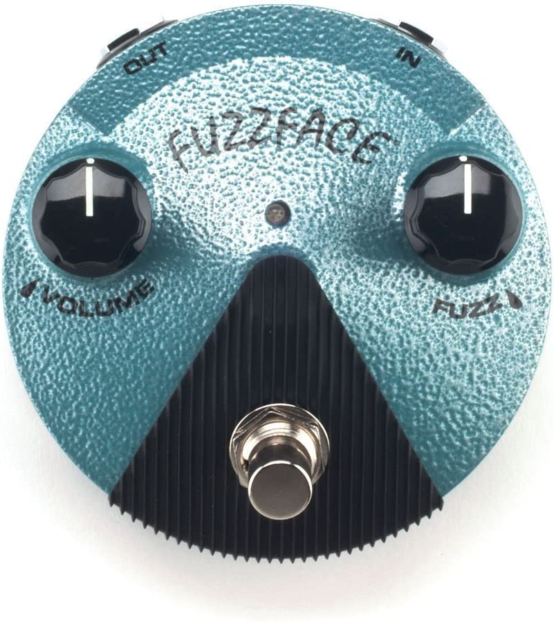 Dunlop FFM3 Jimi Hendrix Fuzz Face Mini Pedal on a white background