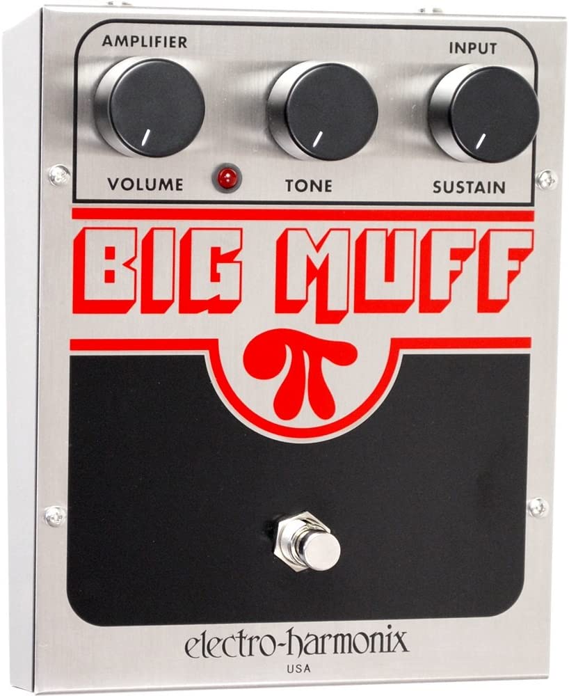 Electro-Harmonix Big Muff Pi Effects Pedal on a white background