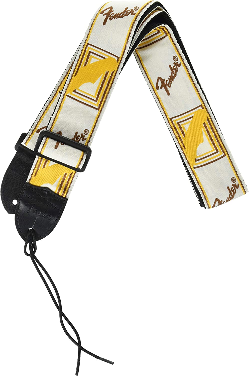 Fender Monogrammed Guitar Strap on a white background