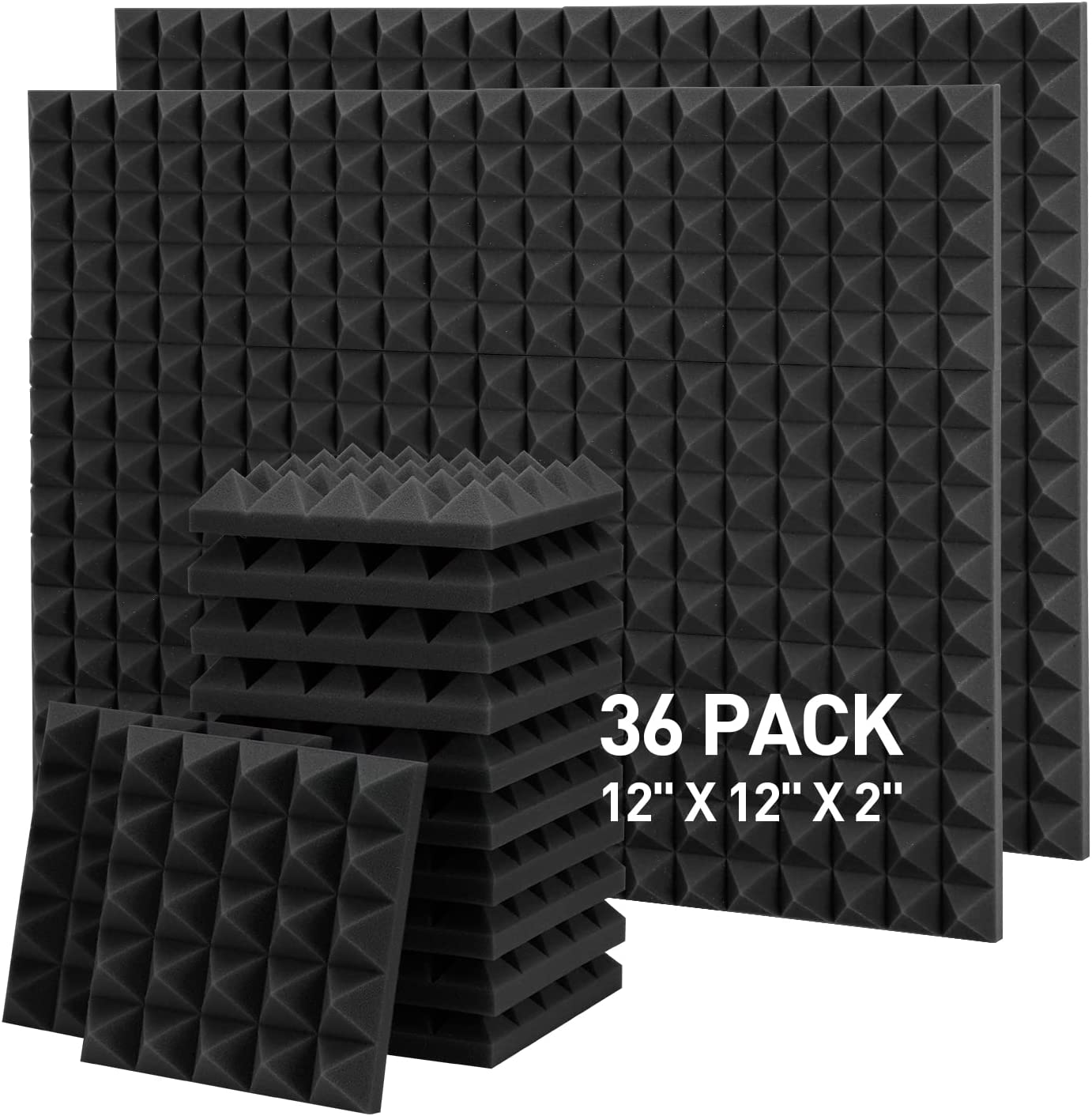 Hertber Pyramid Acoustic Foam on a white background