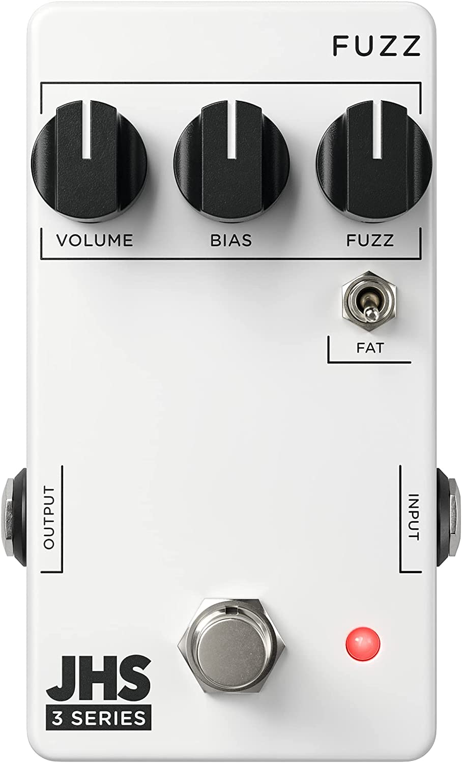 JHS Pedals 3 Series Fuzz Pedal on a white background