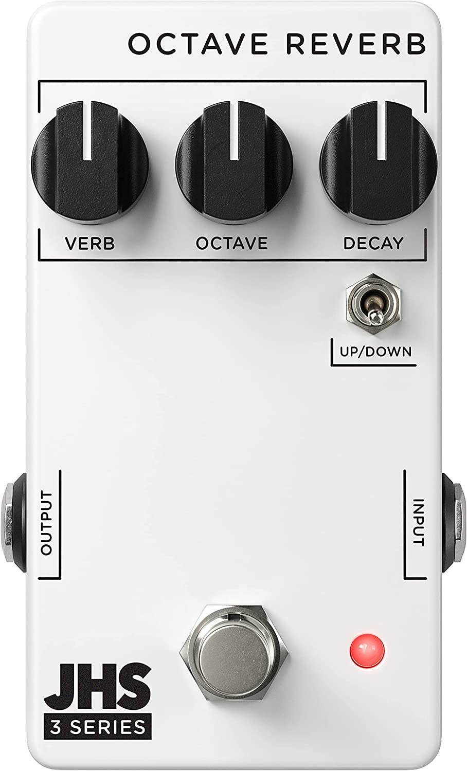 JHS Pedals 3 Series Octave Reverb Pedal on a white background