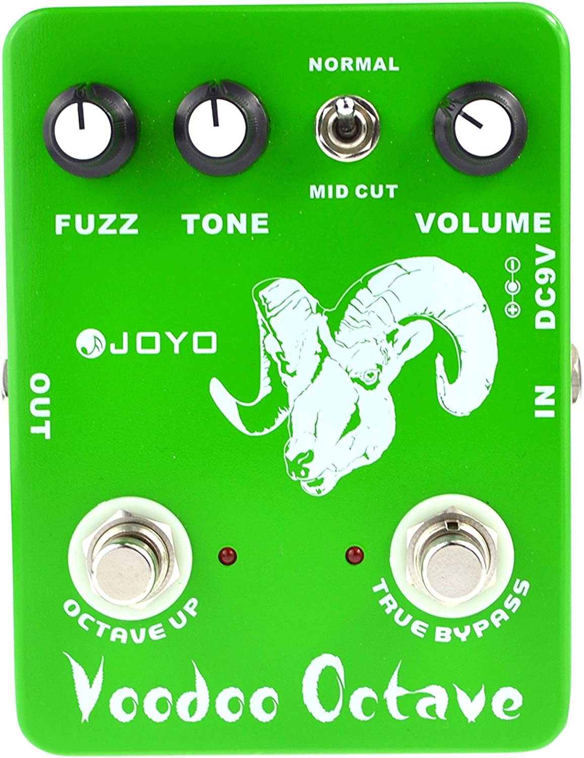 JOYO JF-12 Voodoo Octave Fuzz Pedal on a white background