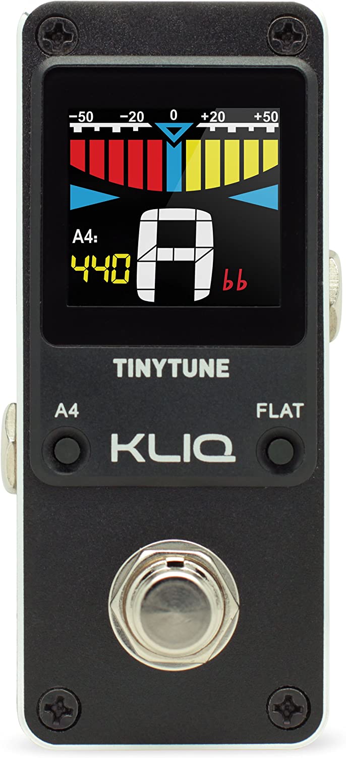 KLIQ TinyTune Tuner Pedal on a white background