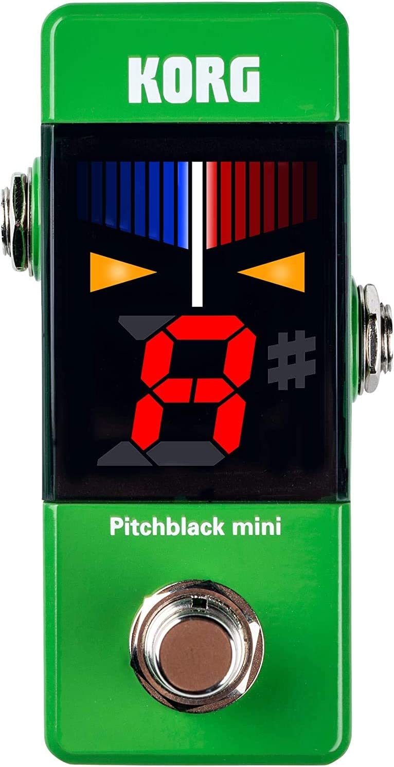 Korg Pitchblack Mini Tuner Pedal  on a white background