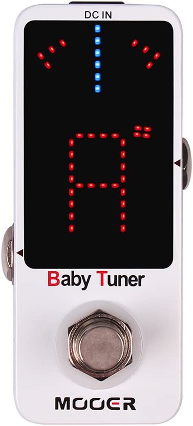 MOOER Baby Tuner Guitar Tuner Pedal on a white background