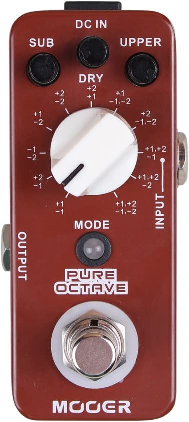 MOOER Pure Octave Pedal on a white background