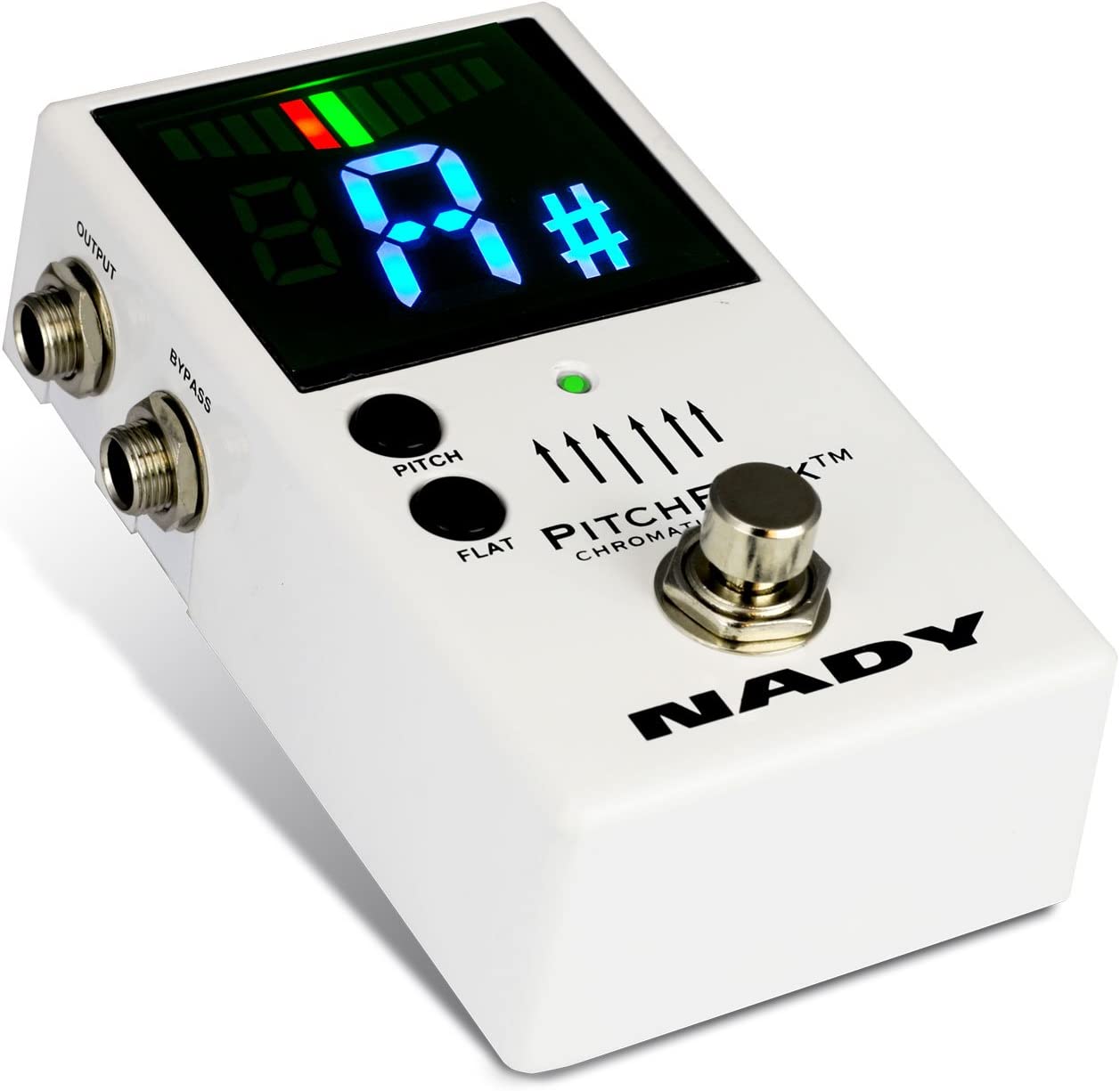 Nady Pitchfork Chromatic Tuner Pedal on a white background