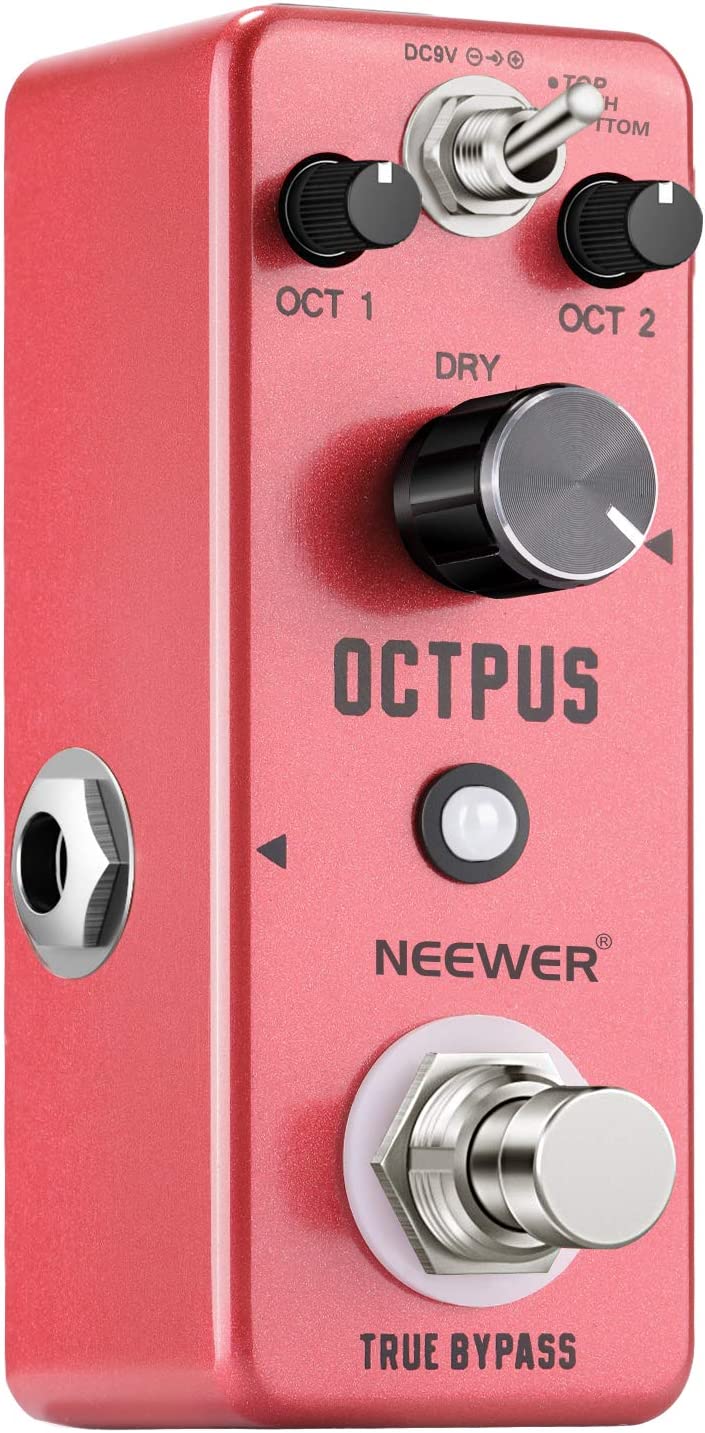 Neewer Digital Octave Guitar Effect Pedal on a white background
