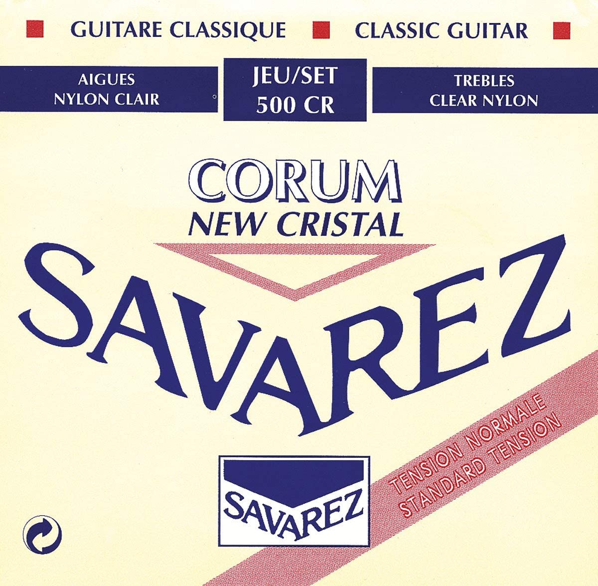 Savarez NT 500CR Guitar Strings on a white background