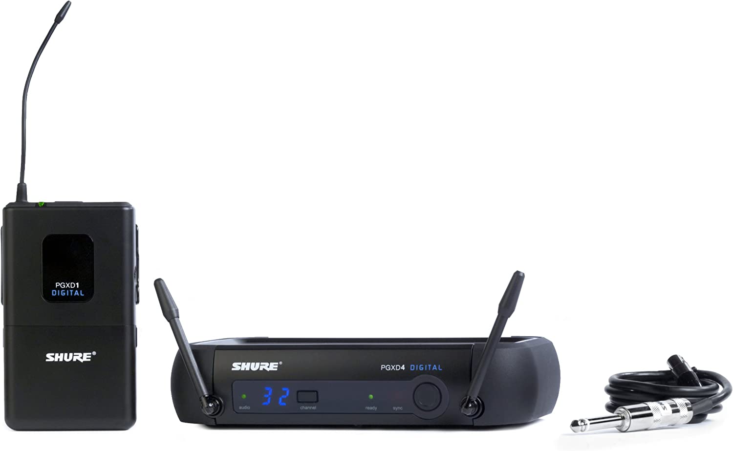 Shure PGXD14 Digital Wireless System on a white background