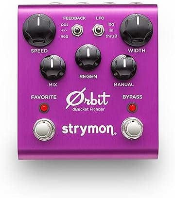 Strymon Orbit dBucket Flanger Pedal on a white background