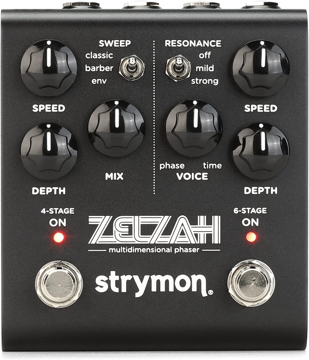 Strymon Zelzah Multidimensional Phaser Pedal on a white background