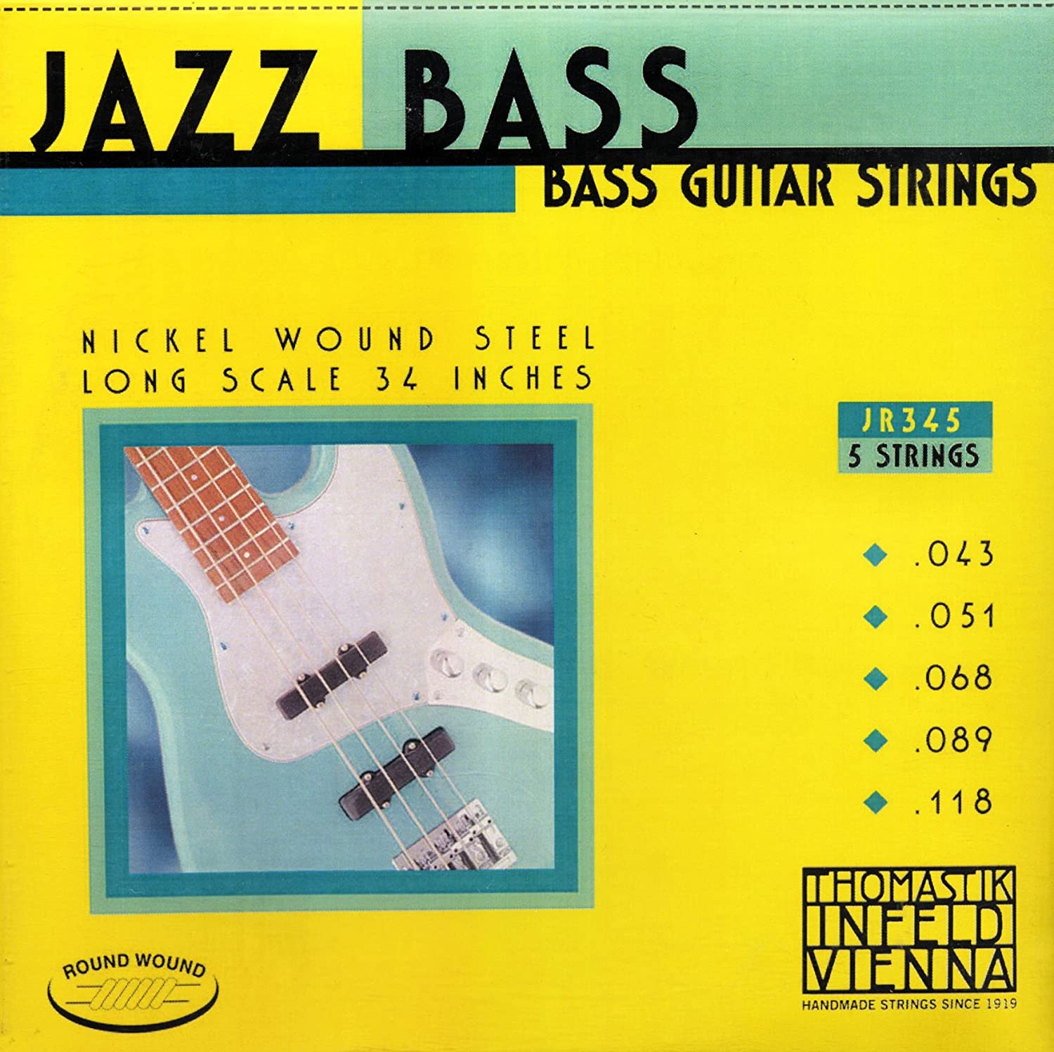 Thomastik-Infeld Bass Guitar Strings on a white background
