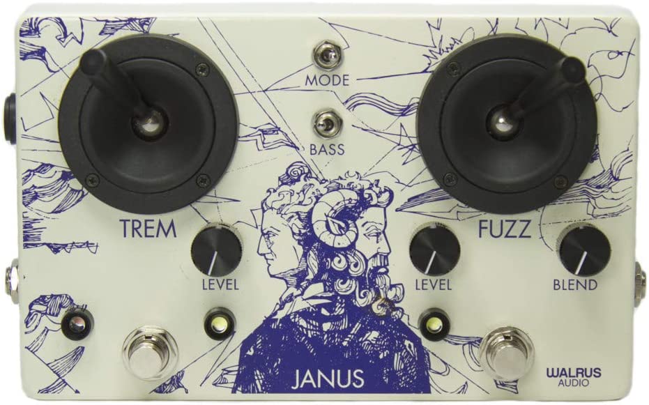 Walrus Audio Janus Tremolo/Fuzz Pedal  on a white background