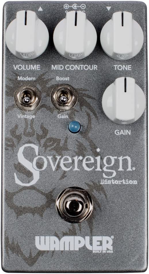 Wampler Sovereign V2 Distortion Guitar Effects Pedal on a white background