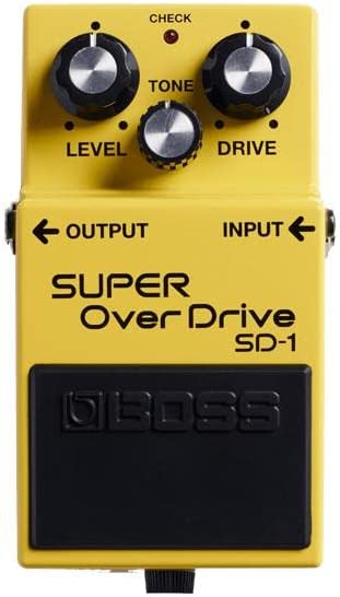 Boss SD-1 Super Overdrive Pedal on a white background