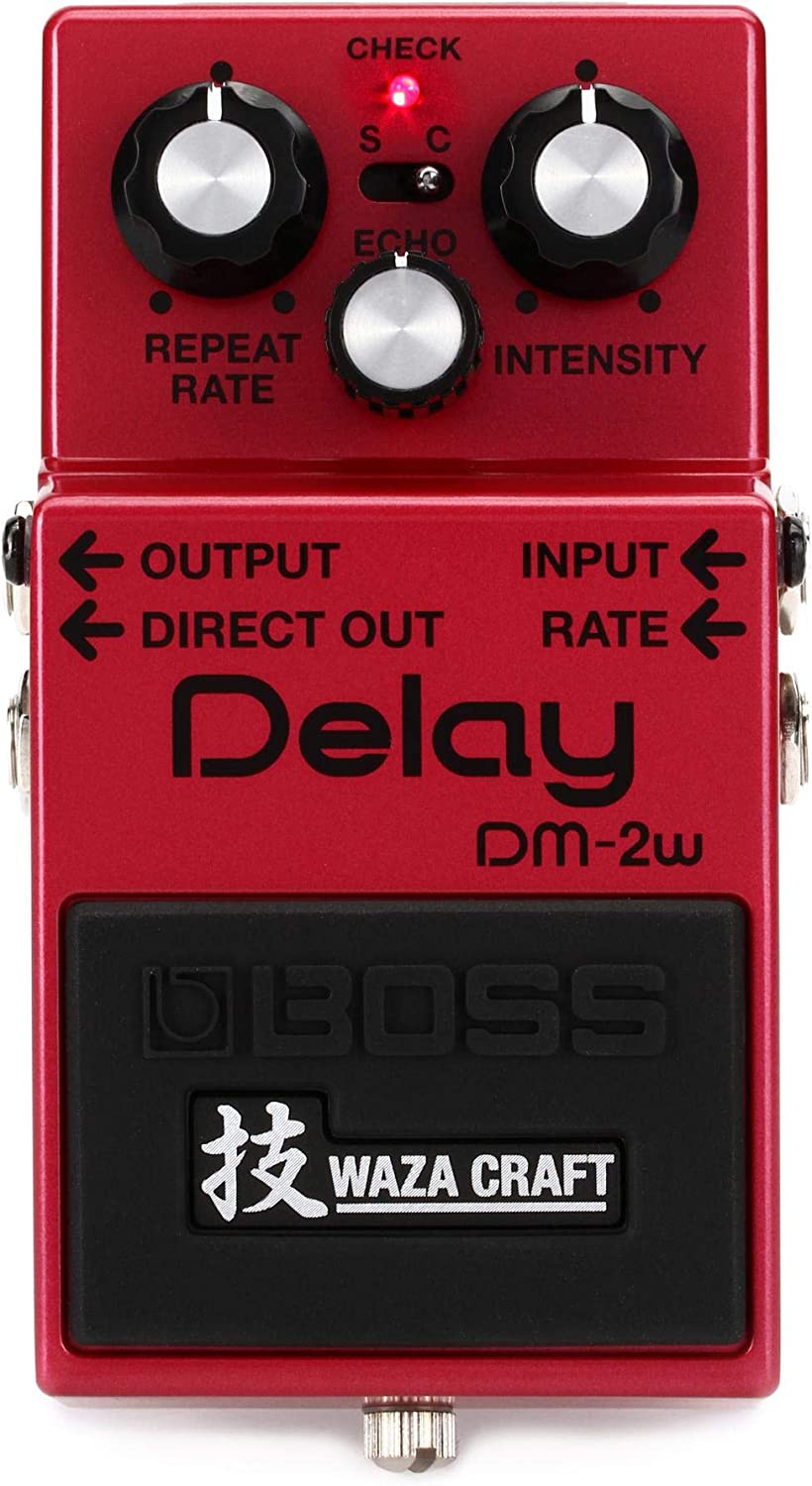 Boss DM-2W Waza Craft Delay Pedal on a white background