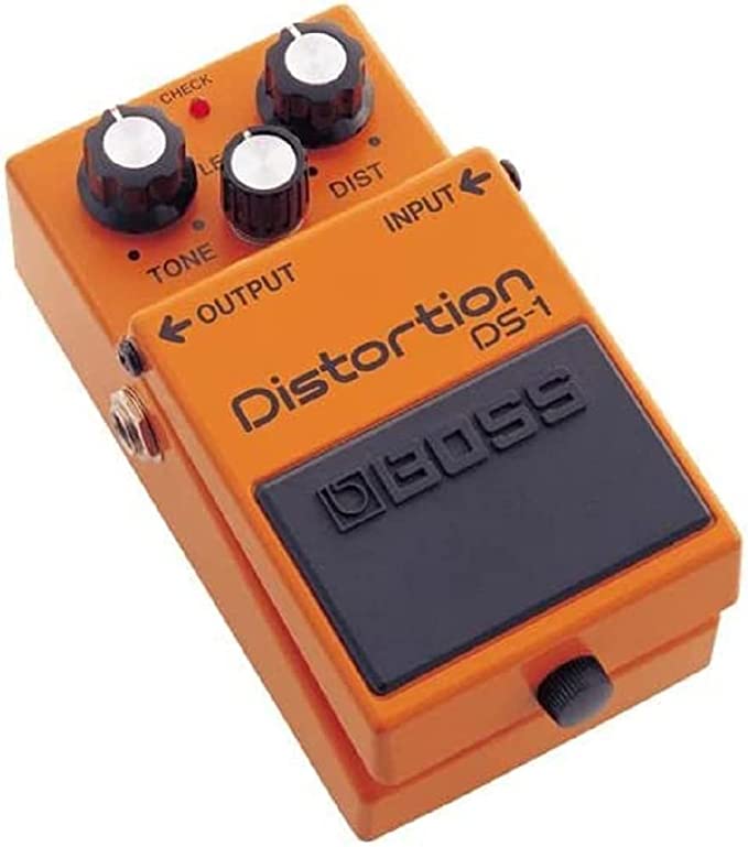 Boss DS-1 Distortion Pedal on a white background