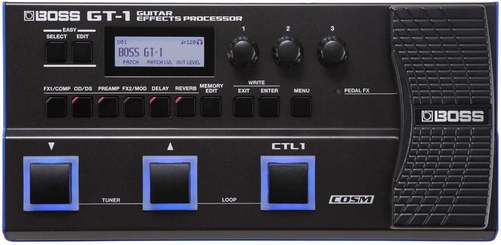 Boss GT-1 Guitar Multi-Effects Pedal on a white background