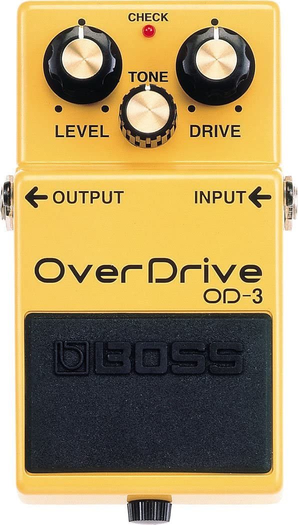 Boss OD-3 Overdrive Guitar Pedal on a white background
