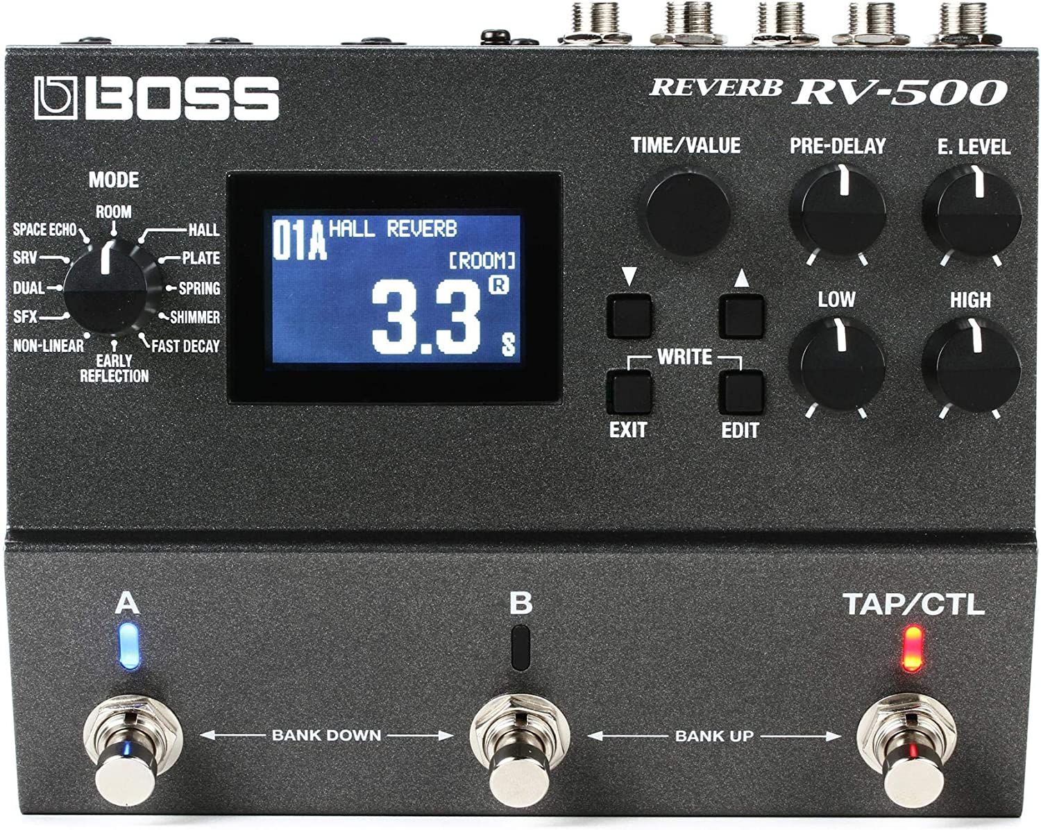 Boss RV-500 Reverb Pedal on a white background